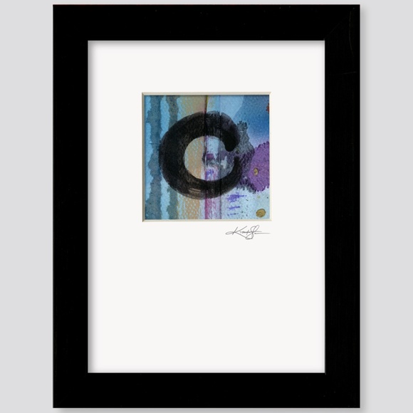 Enso Of Zen Collection 1 - 3 Abstract Zen Circle paintings - Picture 2 of 4
